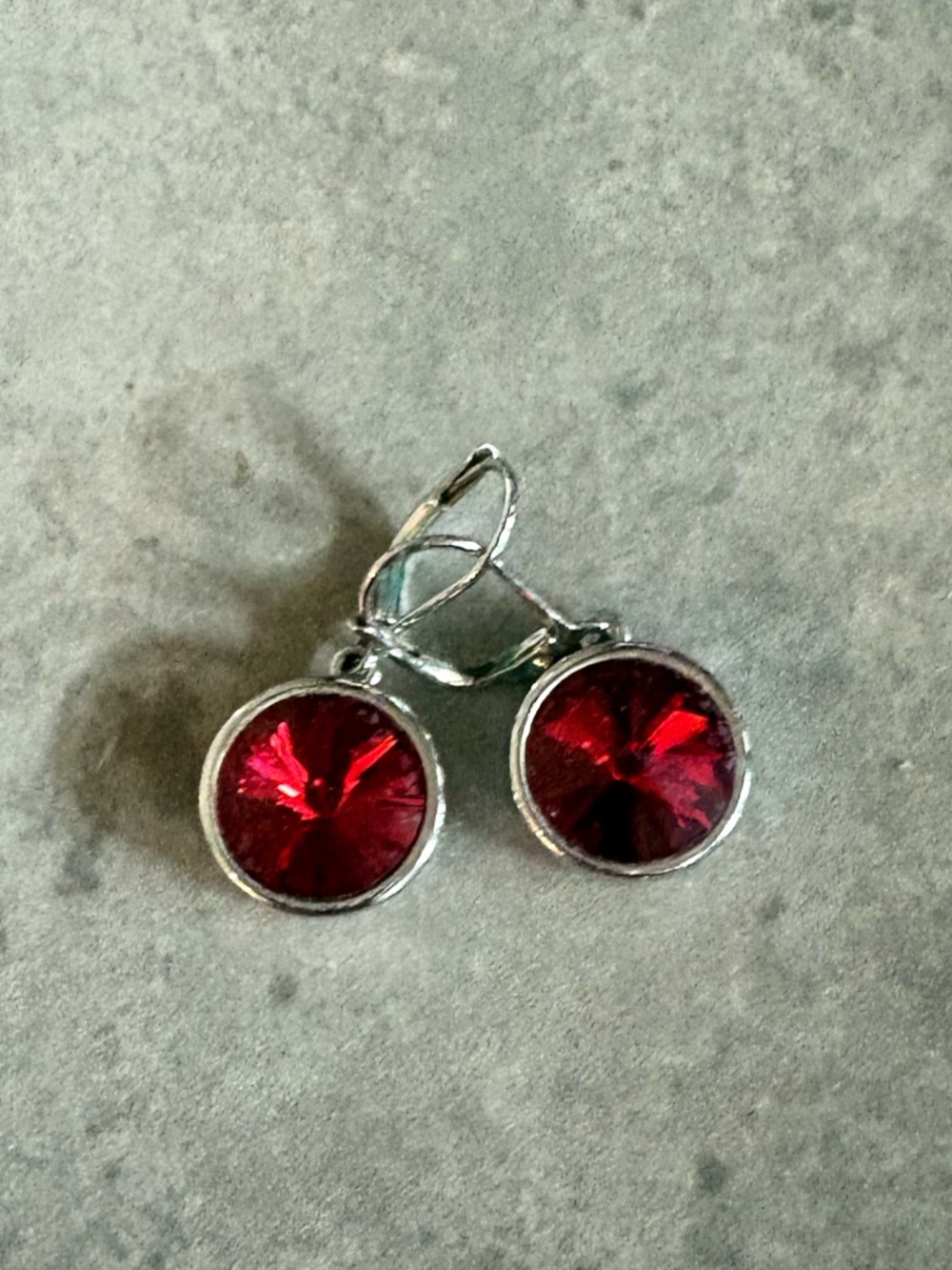 Touchstone Crystal Lulu Earrings - Red